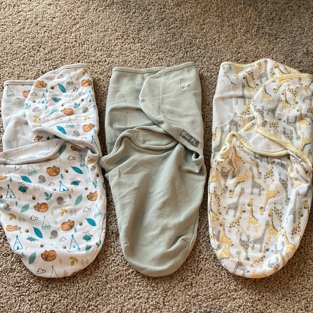 SwaddleMe Small/Medium SM/MED Bundle Velcro Sleep Sack